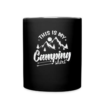 Ce sont mes vacances Camping Design Freedom - Mug uni - noir - Devant