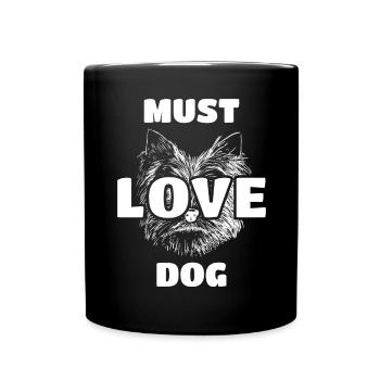 Doit aimer le chien - Mug uni - noir - Devant