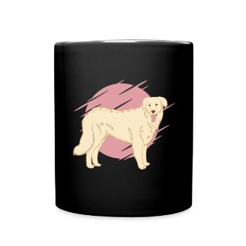 Kuvasz Breed Dog - Full Colour Mug - black - Front