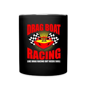 Speedboat Racing Design for Racing Boaters - Full Colour Mug - black - Front
