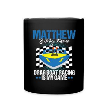 Conception de bateaux de course pour les courses de dragsters - Mug uni - noir - Devant