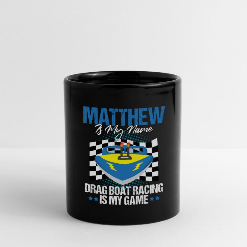 Conception de bateaux de course pour les courses de dragsters Mug uni
