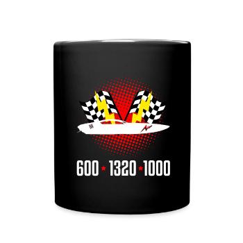 Conception de bateaux de course pour les courses de dragsters - Mug uni - noir - Devant