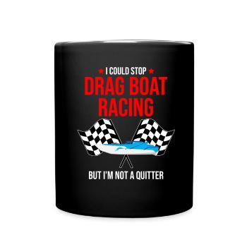Conception de bateaux de course pour les courses de dragsters - Mug uni - noir - Devant