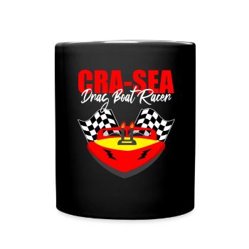 Speedboat Racing Design for Racing Boaters - Full Colour Mug - black - Front