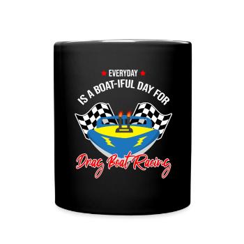 Conception de bateaux de course pour les courses de dragsters - Mug uni - noir - Devant
