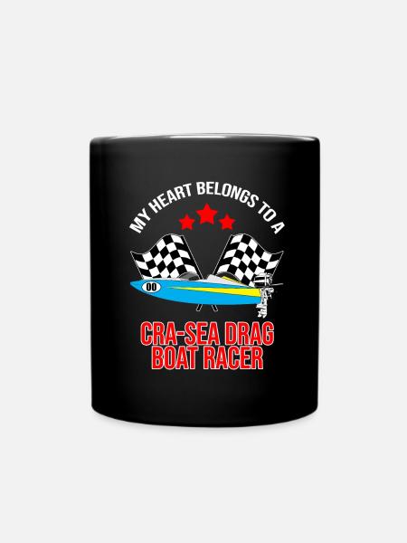 Drag Boot Design für Rennbootfahrer - Tasse einfarbig - Schwarz