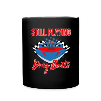 Speedboat Racing Design for Racing Boaters - Full Colour Mug - black - Front