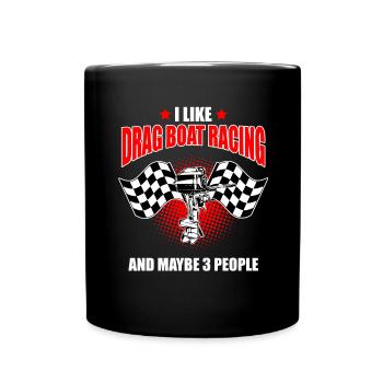 Conception de bateaux de course pour les courses de dragsters - Mug uni - noir - Devant