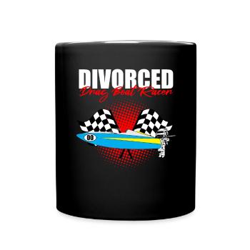 Conception de bateaux de course pour les courses de dragsters - Mug uni - noir - Devant