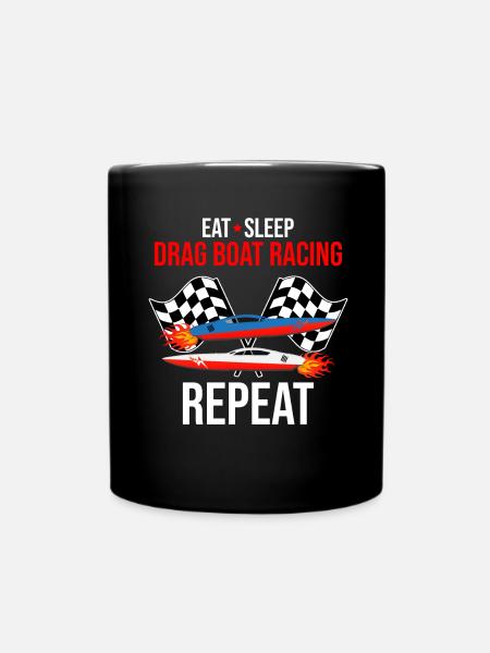 Drag Boot Design für Rennbootfahrer - Tasse einfarbig - Schwarz