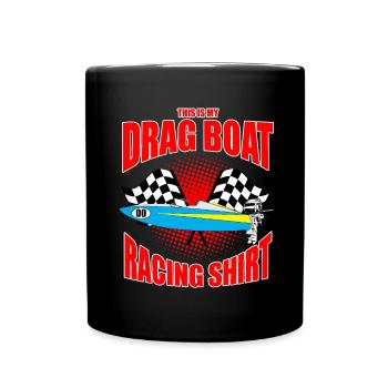 Speedboat Racing Design for Racing Boaters - Full Colour Mug - black - Front