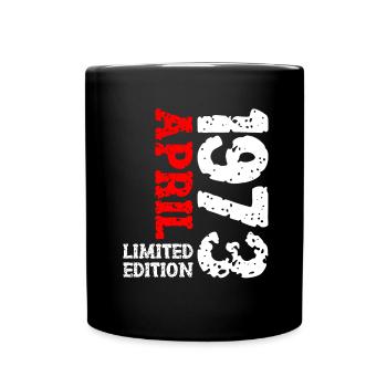 1973 avril édition limitée cadeau d’anniversaire - Mug uni - noir - Devant