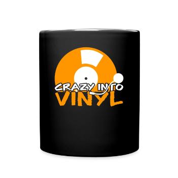 Record Turntable - Full Colour Mug - black - Front