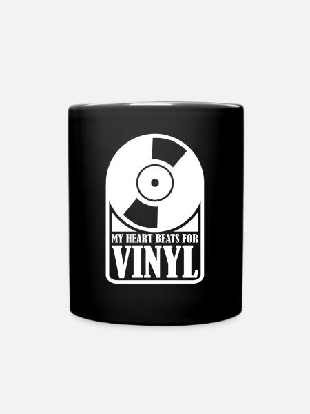 Vinyl Schallplatte Schallplatten - Tasse einfarbig - Schwarz