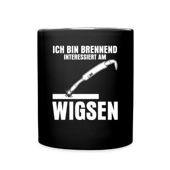 WIG Schweißen Schweißer Wigsen - Tasse einfarbig - Schwarz - Vorne