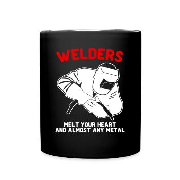 Welder Mechanic Locksmith Welding - Full Colour Mug - black - Front