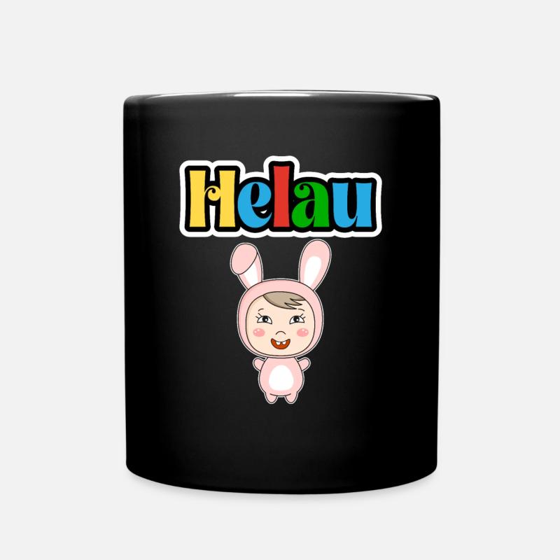 Süßes Karneval Tier, Meenz Helau, party - Tasse einfarbig - Schwarz
