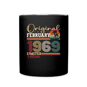 Cadeau d’anniversaire original février 1969 - Mug uni - noir - Devant