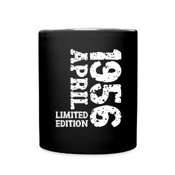 1956 avril édition limitée cadeau d’anniversaire - Mug uni - noir - Devant