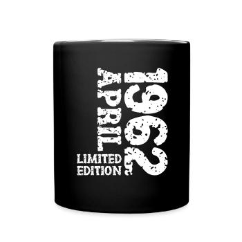 1962 April Limited Edition Birthday Gift - Full Colour Mug - black - Front