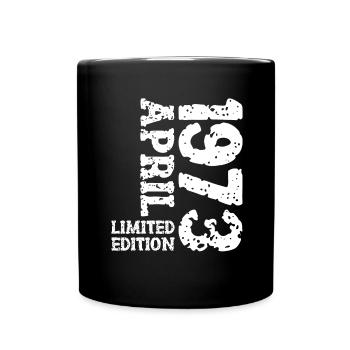 1973 avril édition limitée cadeau d’anniversaire - Mug uni - noir - Devant