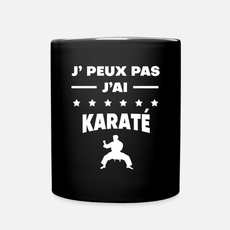 Je peux pas j'ai karaté cadeau karaté - Mug uni - noir