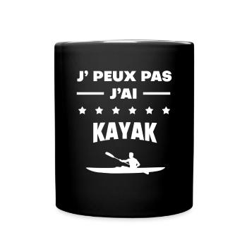 Je peux pas j'ai kayak cadeau kayak - Mug uni - noir - Devant