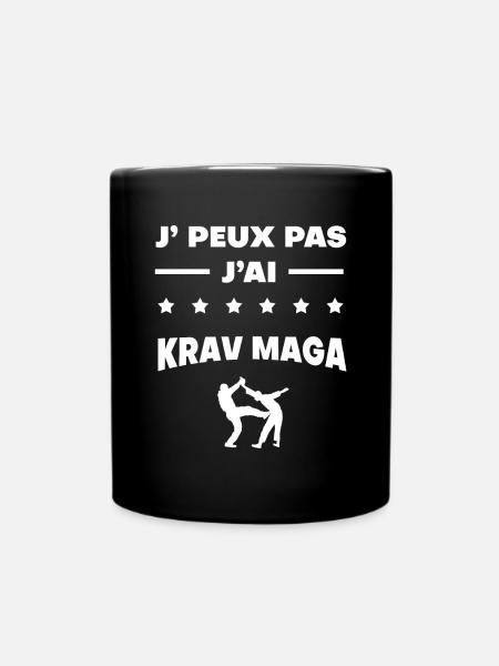 Je peux pas j'ai krav maga cadeau krav maga - Mug uni - noir