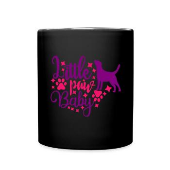 Petite patte bébé - Mug uni - noir - Devant