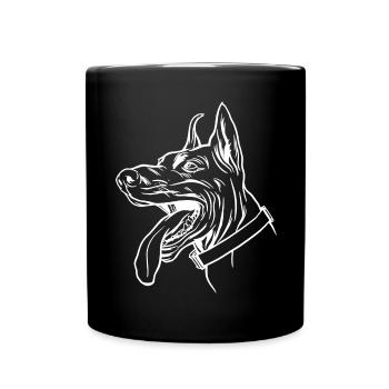 Doberman Chien - Mug uni - noir - Devant