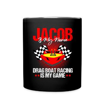 Conception de bateaux de course pour les courses de dragsters - Mug uni - noir - Devant