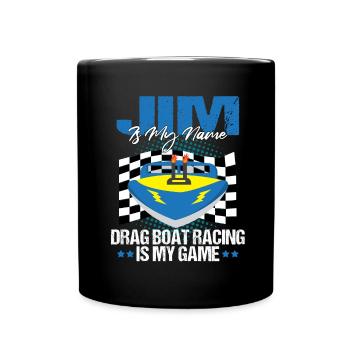 Conception de bateaux de course pour les courses de dragsters - Mug uni - noir - Devant