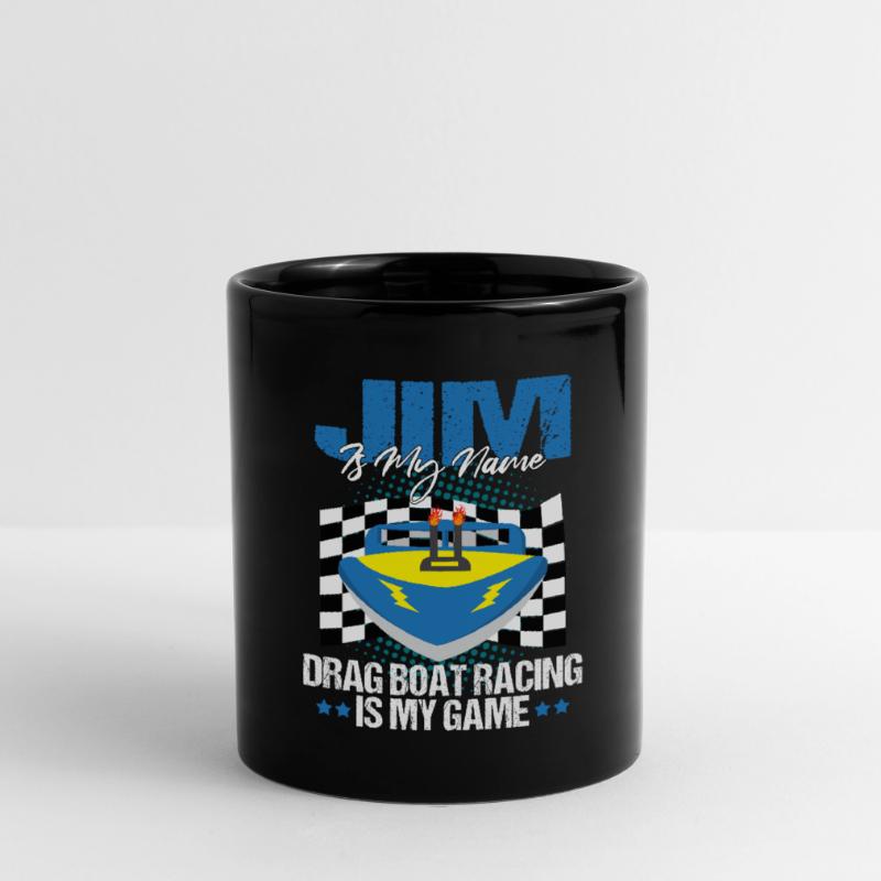 Conception de bateaux de course pour les courses de dragsters Mug uni