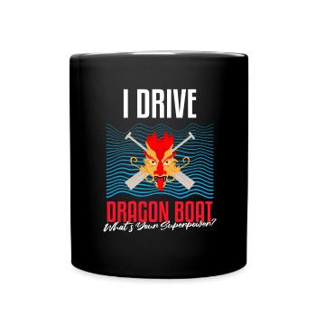 Dragon Boat Racing Design for Dragon Boating - Full Colour Mug - black - Front