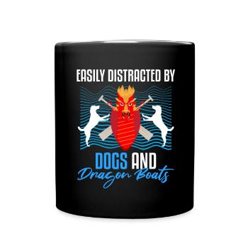 Dragon Boat Trainer for Chinese Boat Racing - Full Colour Mug - black - Front