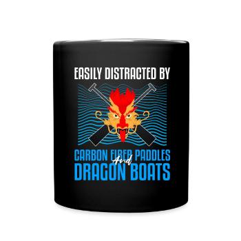 Chinese Boat Race for Dragon Boat Trainers - Full Colour Mug - black - Front