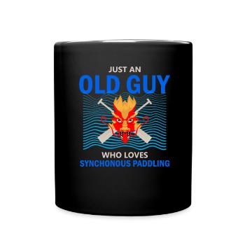 Pagayage de bateaux-dragons pour le festival des courses de bateaux-dragons - Mug uni - noir - Devant