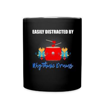 Dragon boating theme for dragon boat paddling - Full Colour Mug - black - Front