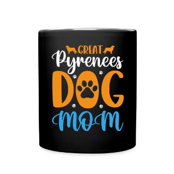 Great Pyrenees Dog Mama - Full Colour Mug - black - Front