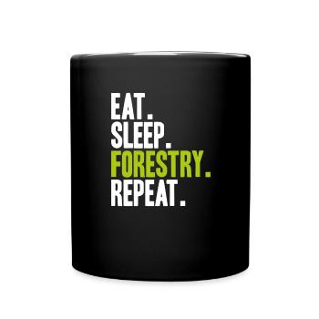 Forester Forestry Forester Forest workers Forest - Full Colour Mug - black - Front