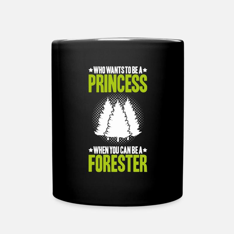 Forestier Forestier Forestier Travailleurs forestiers Forêt - Mug uni - noir