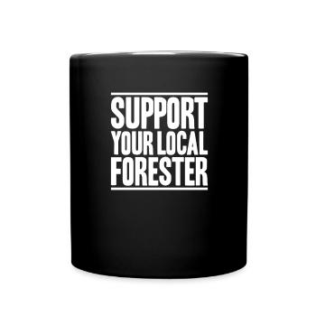 Forester Forestry Forester Forest workers Forest - Full Colour Mug - black - Front