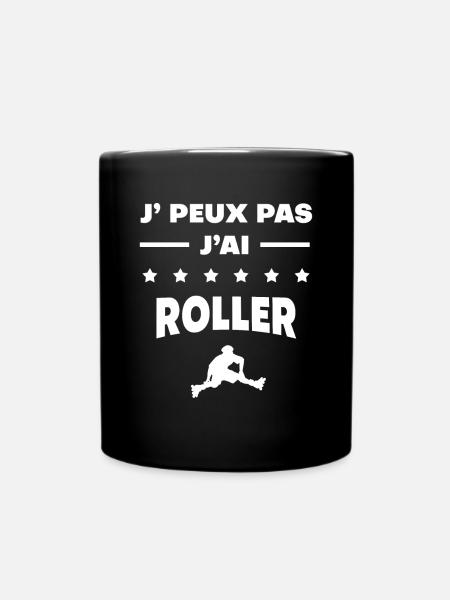 Je peux pas j'ai roller cadeau roller - Mug uni - noir