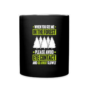 Forestier Forestier Forestier Travailleurs forestiers Forêt - Mug uni - noir - Devant