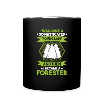 Forester Forestry Forester Forest workers Forest - Full Colour Mug - black - Front