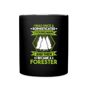 Forester Forestry Forester Forest workers Forest - Full Colour Mug - black - Front