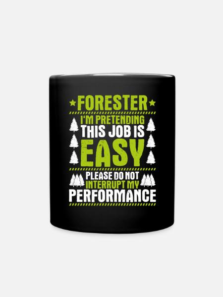Forestier Forestier Forestier Travailleurs forestiers Forêt - Mug uni - noir