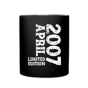 2007 Avril Édition Limitée Cadeau D’anniversaire - Mug uni - noir - Devant