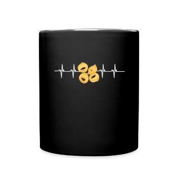 Italian Penne Pasta Tortellini - Tasse einfarbig - Schwarz - Vorne